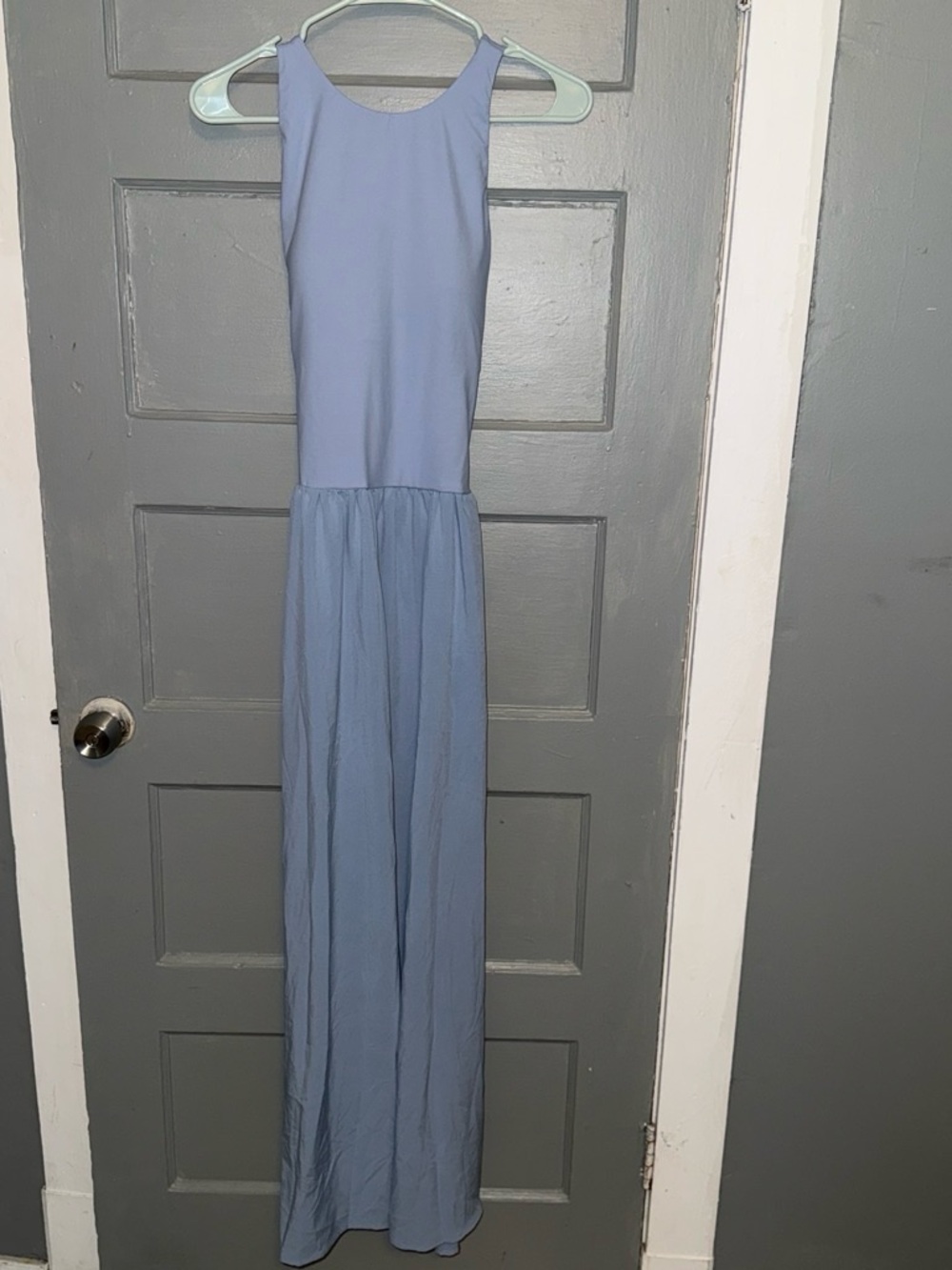 HALARA Sleeveless Maxi Dress in Soft Blue